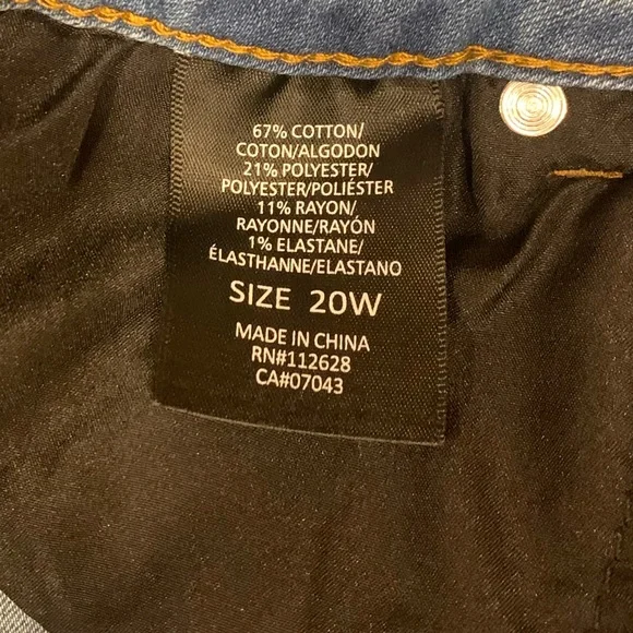 TAHARI Kelly Classic Skinny Jeans, 20W - Picture 6 of 7